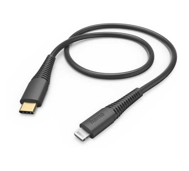 Hama 201602 Lightning auf USB C Männlich 1,5 m  (Schwarz) f&uuml;r 26,99 Euro