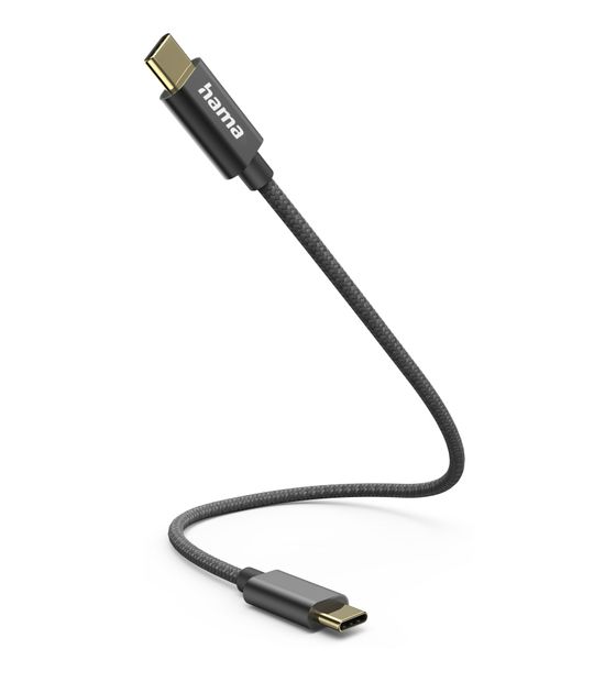 Hama 201604 0,48 Gbit/s USB C auf USB C Männlich 0,2 m  (Schwarz) f&uuml;r 12,99 Euro