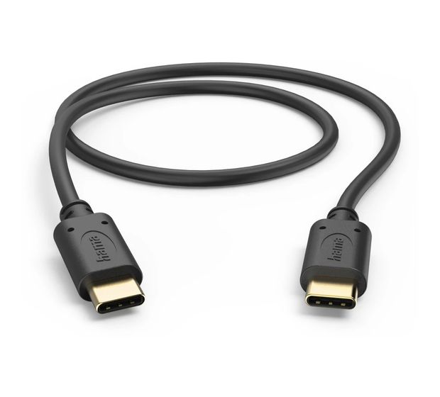 Hama 201706 0,48 Gbit/s USB C auf USB C Männlich 0,5 m  (Schwarz) f&uuml;r 9,99 Euro