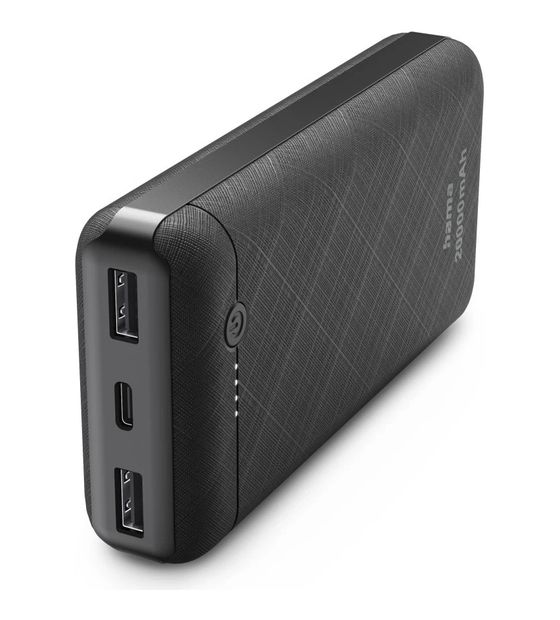 Hama 201754 20000 mAh Powerbank USB Typ-C  (Schwarz) f&uuml;r 19,49 Euro