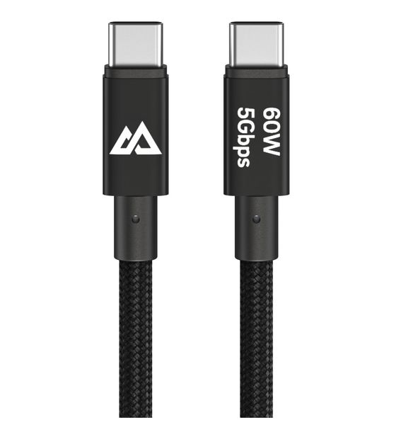 Hama 201764 5 Gbit/s Stecker USB C auf USB C bis 60 W 1,2 m  (Schwarz) f&uuml;r 19,99 Euro