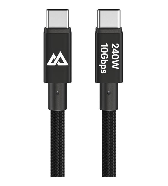 Hama 201766 10 Gbit/s Stecker USB C auf USB C bis 240 W 1,2 m  (Schwarz) f&uuml;r 24,99 Euro