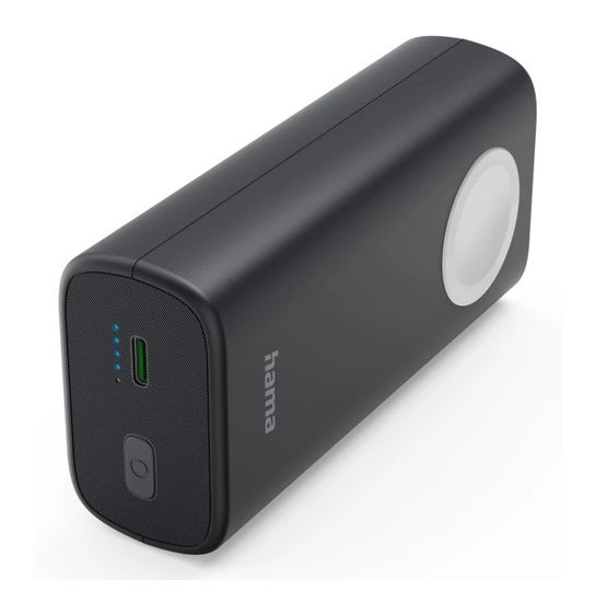 Hama 201768 Watch 10000 mAh Powerbank USB Typ-C  (Schwarz, Grau) f&uuml;r 61,99 Euro