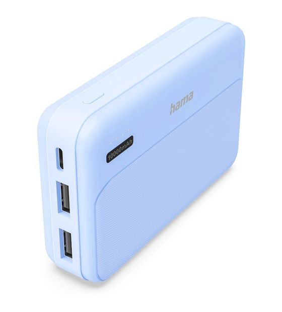 Hama 201772 Pocket 10 10000 mAh Powerbank USB Typ-C  (Blau) f&uuml;r 14,99 Euro