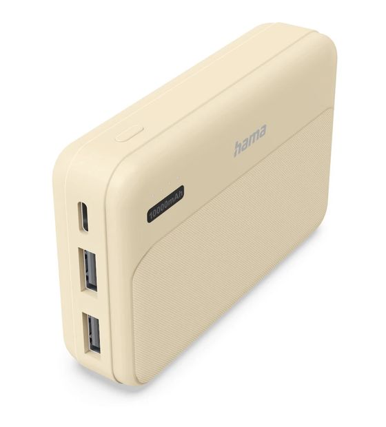 Hama 201773 Pocket 10 10000 mAh Powerbank USB Typ-C  (Sand) f&uuml;r 14,99 Euro