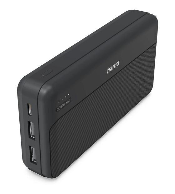 Hama 201774 Pocket 20 20000 mAh Powerbank USB Typ-C  (Anthrazit) f&uuml;r 19,99 Euro