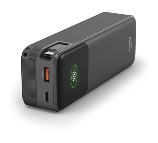 Hama 201785 Roll Up 20 20000 mAh Powerbank USB Typ-C  (Anthrazit) f&uuml;r 59,99 Euro