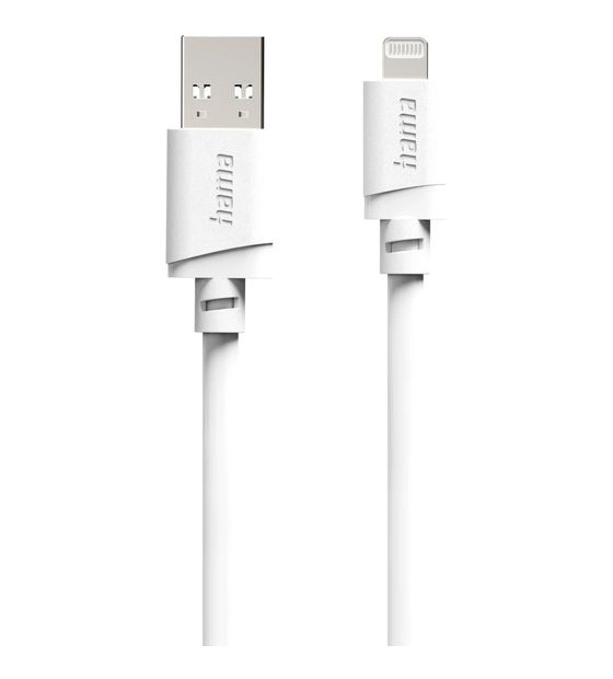 Hama 201801 Stecker Lightning auf USB A 2 m  (Weiß) f&uuml;r 16,49 Euro