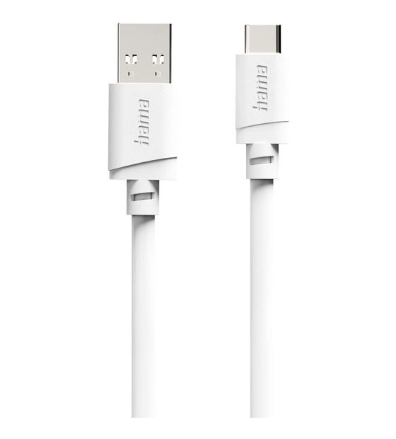 Hama 201813 0,48 Gbit/s Stecker USB A auf USB C 2 m  (Weiß) f&uuml;r 12,99 Euro