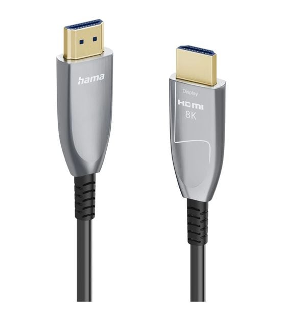 Hama 202036 48 Gbit/s Stecker Gerade HDMI auf HDMI Typ A (Standard) 20 m (Schwarz, Grau, Silber) f&uuml;r 90,49 Euro