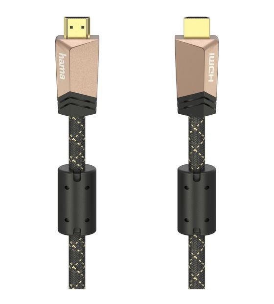 Hama 205025 18 Gbit/s Männlich Gerade HDMI auf HDMI Typ A (Standard) 1,5 m  (Bronze) f&uuml;r 21,49 Euro