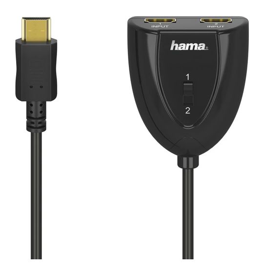 Hama 205161 Männlich Gerade HDMI auf 2 x HDMI Type A (Standard) Weiblich  (Schwarz) f&uuml;r 16,99 Euro