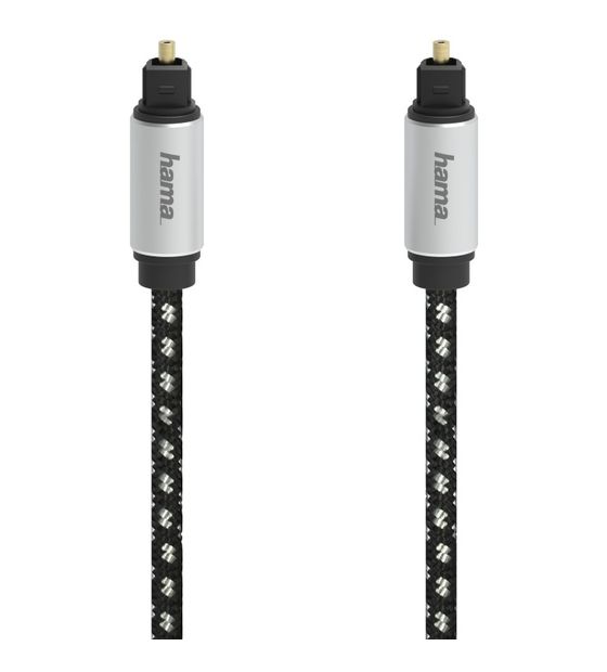 Hama 205448 Audio-Lichtleiter-Kabel Stecker Toslink auf Toslink 3 m  (Schwarz) f&uuml;r 20,99 Euro