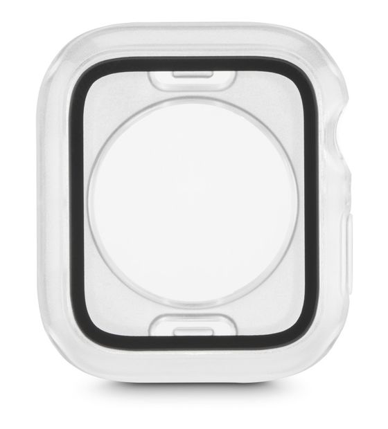 Hama 210919 Essential Line 44 mm Hülle Apple Watch 4/5/6/SE 1.Gen/SE 2.Gen/SE 3 (Schwarz, Transparent) f&uuml;r 14,99 Euro
