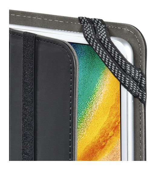 Hama 216447 Fold Uni Folio aus Kunststoff für Jede Marke bis 27,9 cm (11") Schmutzabweisend, Staubresistent, Kratzresistent mit Elastikband (Schwarz) f&uuml;r 22,49 Euro