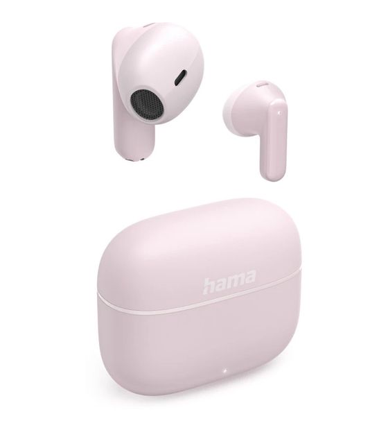 Hama 21755 Freedom Light II In-Ear Bluetooth Kopfhörer Kabellos TWS 5 h Laufzeit  (Pink) f&uuml;r 17,99 Euro