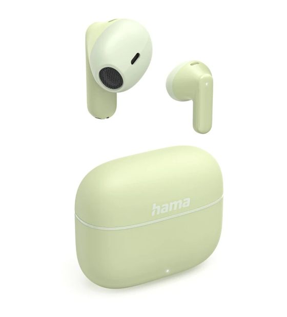 Hama 221756 Freedom Light II In-Ear Bluetooth Kopfhörer Kabellos TWS 5 h Laufzeit  (Grün) f&uuml;r 17,99 Euro