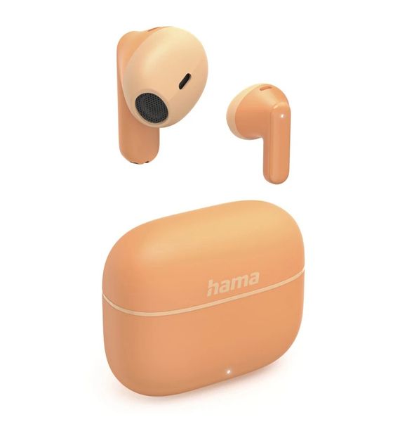 Hama 221757 Freedom Light II In-Ear Bluetooth Kopfhörer Kabellos TWS 5 h Laufzeit  (Orange) f&uuml;r 17,99 Euro