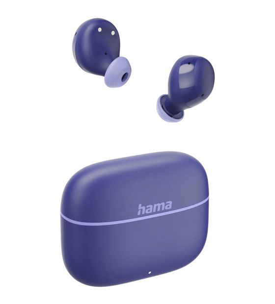 Hama 221760 Freedom Buddy II In-Ear Bluetooth Kopfhörer Kabellos TWS 4 h Laufzeit  (Blau) f&uuml;r 17,99 Euro