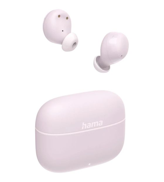 Hama 221761 Freedom Buddy II In-Ear Bluetooth Kopfhörer Kabellos TWS 4 h Laufzeit  (Pink) f&uuml;r 19,99 Euro