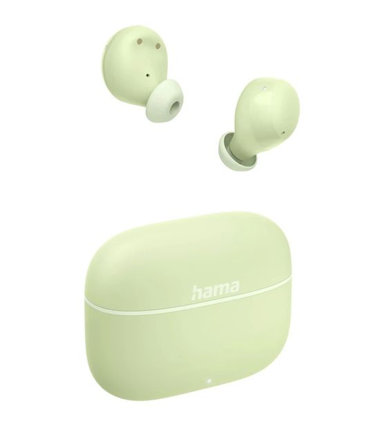 Hama 221762 Freedom Buddy II In-Ear Bluetooth Kopfhörer Kabellos TWS 4 h Laufzeit  (Hellgrün) f&uuml;r 19,99 Euro