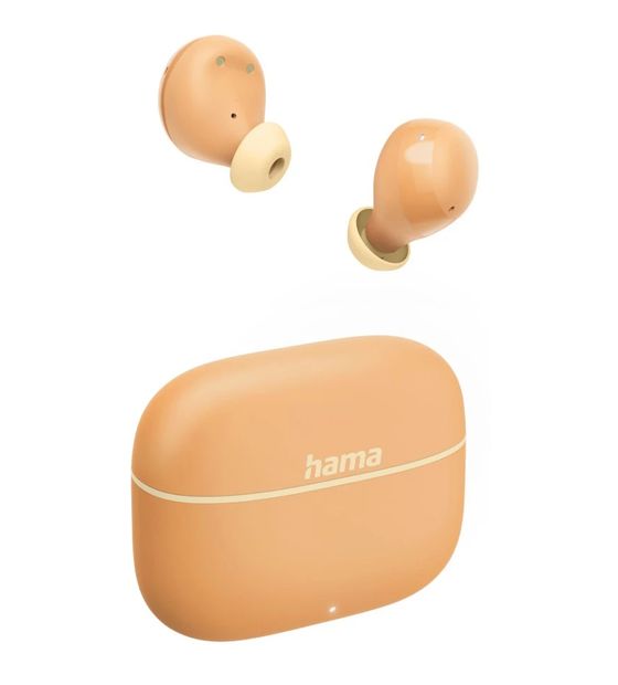 Hama 221763 Freedom Buddy II In-Ear Bluetooth Kopfhörer Kabellos TWS 4 h Laufzeit  (Orange) f&uuml;r 18,41 Euro