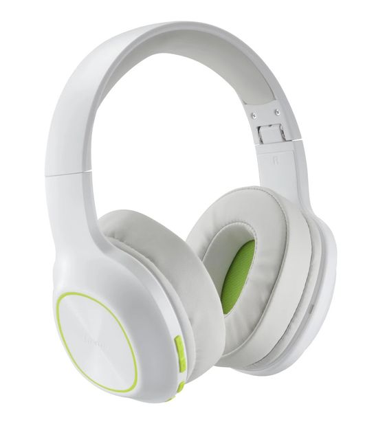 Hama 221780 Spirit Calypso III Over Ear Bluetooth Kopfhörer kabellos 60 h Laufzeit  (Grün, Weiß) f&uuml;r 39,99 Euro