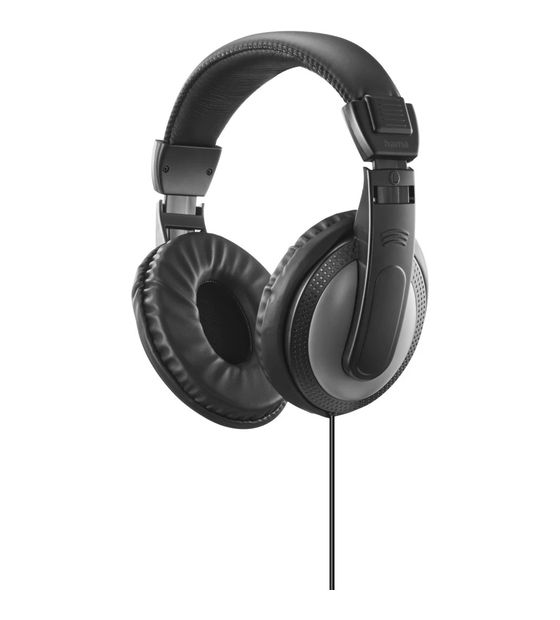 Hama 221781 Shell II Over Ear Kopfhörer Kabelgebunden (Schwarz, Dunkles Grau) f&uuml;r 17,99 Euro