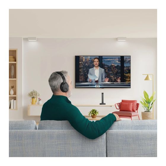 Hama 221848 Fernseh Over Ear Bluetooth Kopfhörer kabelgebunden&kabellos 16 h Laufzeit  (Schwarz) f&uuml;r 79,00 Euro