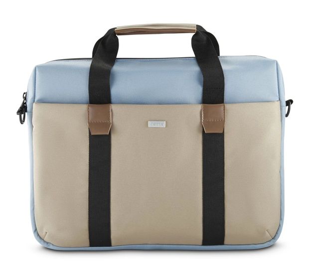 Hama 222060 Silvan Notebooktasche bis 35,8 cm (14.1 Zoll) (Beige/Blau) f&uuml;r 30,99 Euro