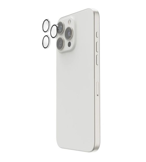 Hama 222796 Lens Protect Kameraobjektivschutz gehärtetes Glas 9H für  Apple iPhone 16 Pro / 16 Pro Max Schlagfest, Schlagfest, Kratzresistent, Splitterfrei f&uuml;r 12,99 Euro