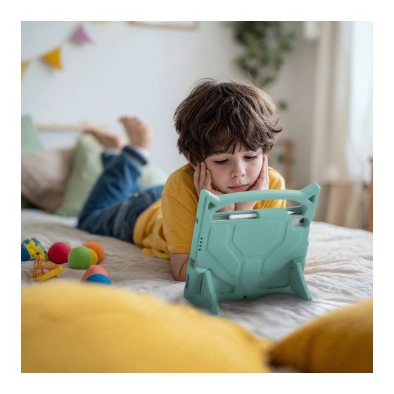 Hama 231049 Tablet-Hülle Kids Schutzhülle aus EVA (Äthylen-Vinylazetat), Polycarbonat (PC) für Apple iPad 11" (2025) / 10.9" (2022) bis 27,9 cm (11") Schockresistent, Schlagfest, Kratzresistent (Türkis) f&uuml;r 34,99 Euro