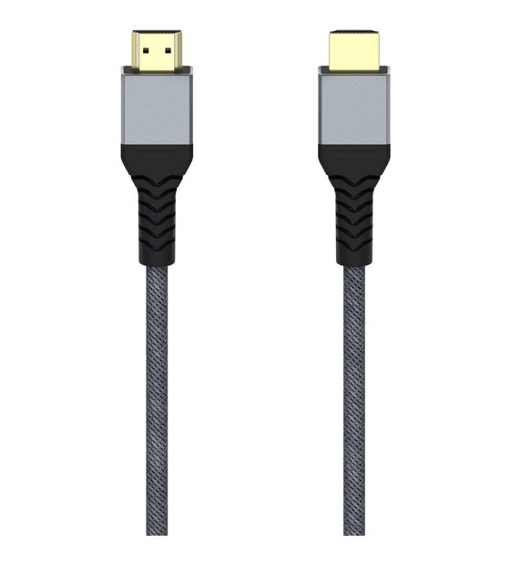 Hama 305150 48 Gbit/s Männlich Gerade HDMI auf HDMI Typ A (Standard) 2 m  (Schwarz, Grau) f&uuml;r 19,99 Euro