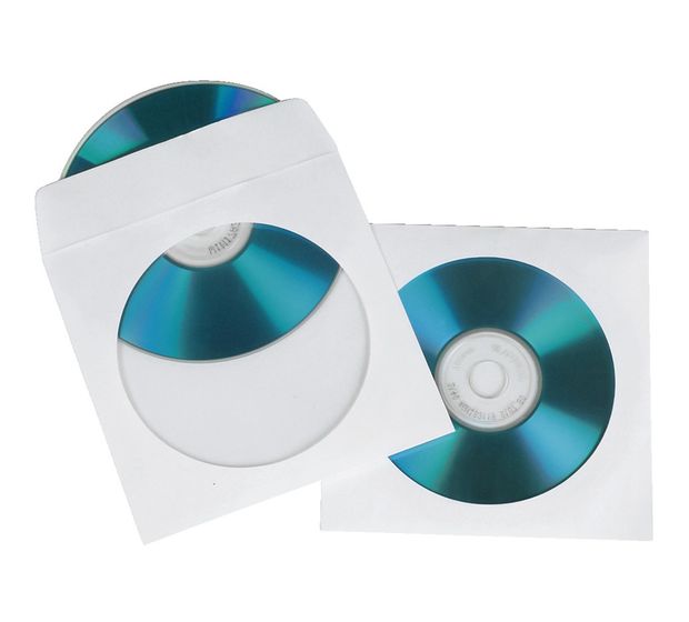 Hama CD Paper Sleeves, white, 100 pcs/Pack f&uuml;r 10,79 Euro