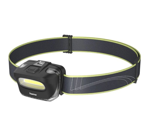 Hama LED-Stirnlampe "HL110", Batterien, COB, Kopflampe zum Joggen, Sport, 2 Modi f&uuml;r 9,99 Euro