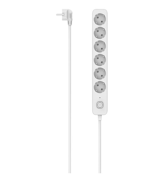 Hama Steckdosenleiste, 6-fach, Schalter, 1,4m, Weiß f&uuml;r 9,99 Euro