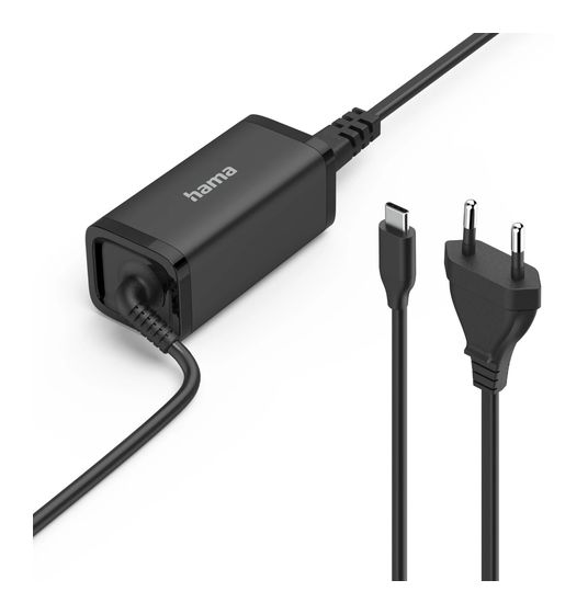 Hama Universal-USB-C-Notebook-Netzteil, GaN, Power Delivery (PD), 5-20V/45W f&uuml;r 29,99 Euro