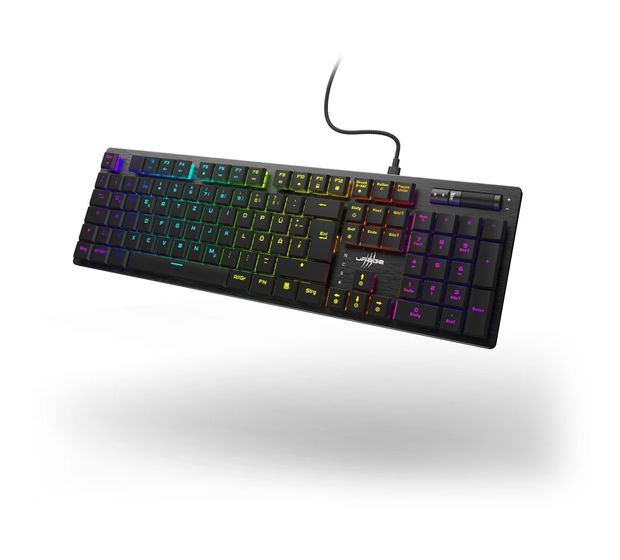 Hama uRage Exodus 910 Low Profile RGB-LED Gaming Tastatur USB  (Schwarz) f&uuml;r 97,49 Euro