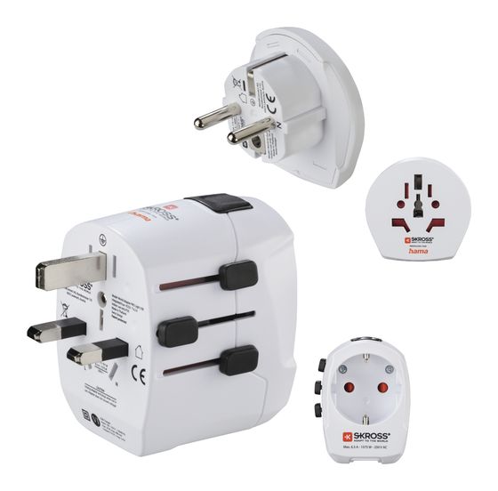 Hama World Travel Pro Light USB Reiseadapter für bis zu 200 Länder f&uuml;r 39,99 Euro