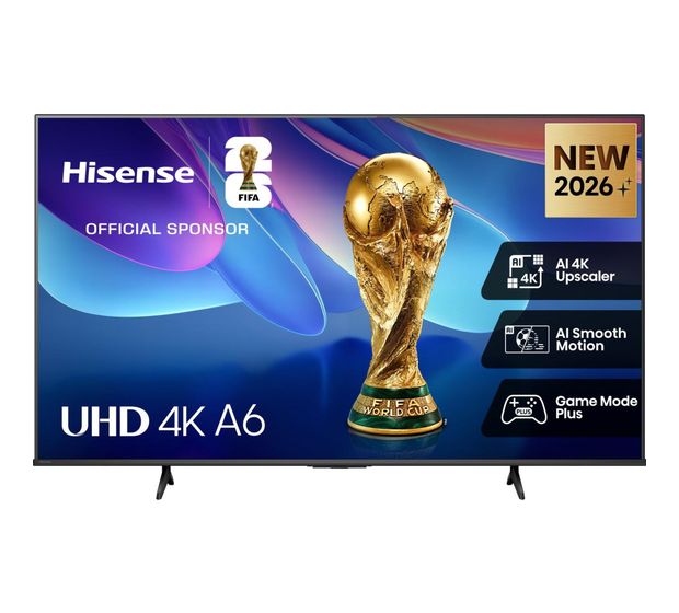 Hisense 43A6S QLED 109,2 cm (43 Zoll) Fernseher 4K Ultra HD VESA 200 x 300 mm f&uuml;r 378,00 Euro