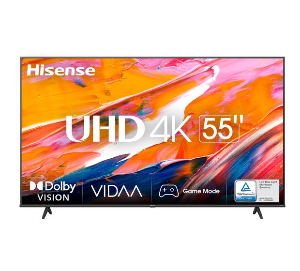 Hisense 55A6K LED 139,7 cm (55 Zoll) Fernseher 4K Ultra HD VESA 200 x 400 mm f&uuml;r 499,00 Euro