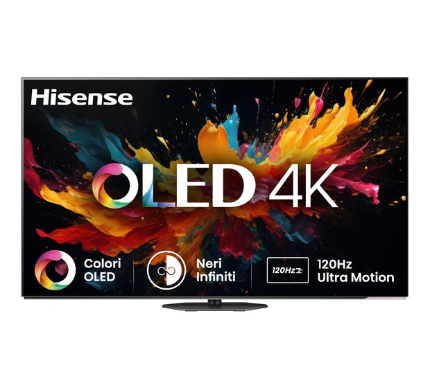 Hisense 65A85N OLED 165,1 cm (65 Zoll) Fernseher 4K Ultra HD VESA 300 x 200 mm  (Schwarz, Grau) f&uuml;r 1.337,00 Euro