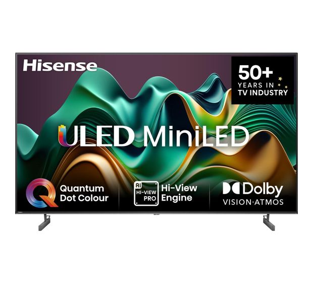 Hisense 75U6NQ LED 190,5 cm (75 Zoll) Fernseher 4K Ultra HD VESA 400 x 400 mm  (Grau) f&uuml;r 985,00 Euro