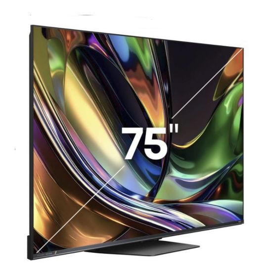 Hisense 75UR8DS MiniLed 190,5 cm (75 Zoll) Fernseher 4K Ultra HD VESA 400 x 400 mm  (Schwarz, Grau) f&uuml;r 2.699,00 Euro