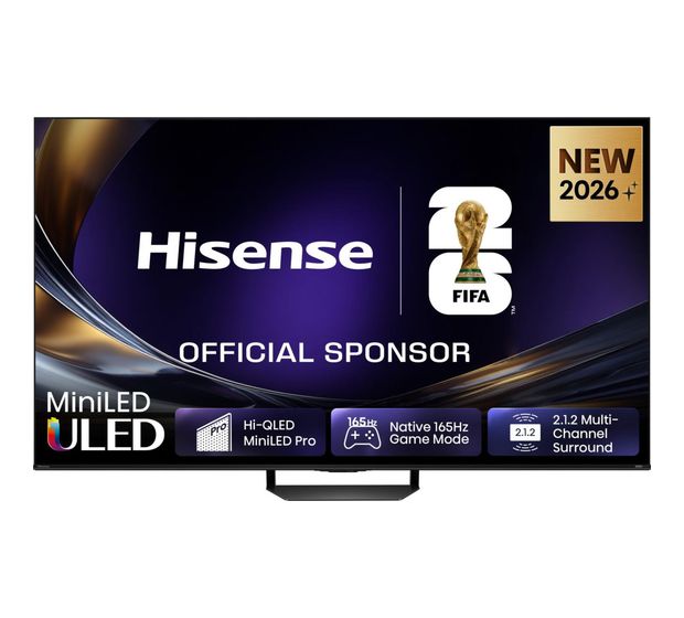 Hisense 85U7DS PRO LED 2,16 m (85 Zoll) Fernseher 4K Ultra HD VESA 600 x 400 mm  (Schwarz, Grau) f&uuml;r 2.699,00 Euro
