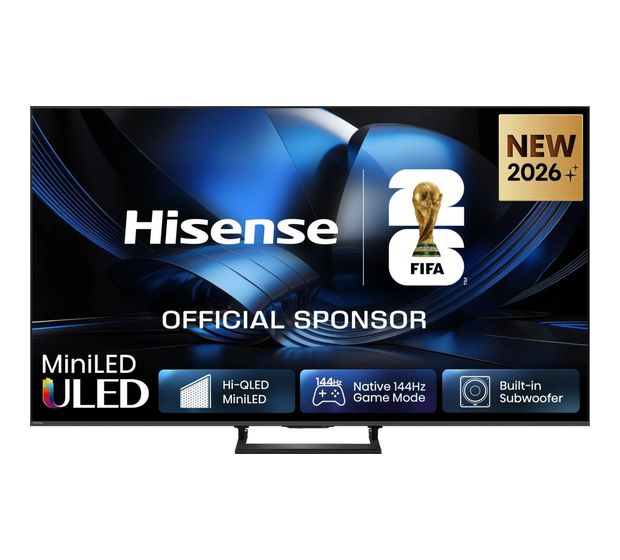 Hisense 85U7DSE LED 2,16 m (85 Zoll) Fernseher 4K Ultra HD VESA 600 x 400 mm  (Schwarz, Grau) f&uuml;r 2.399,00 Euro