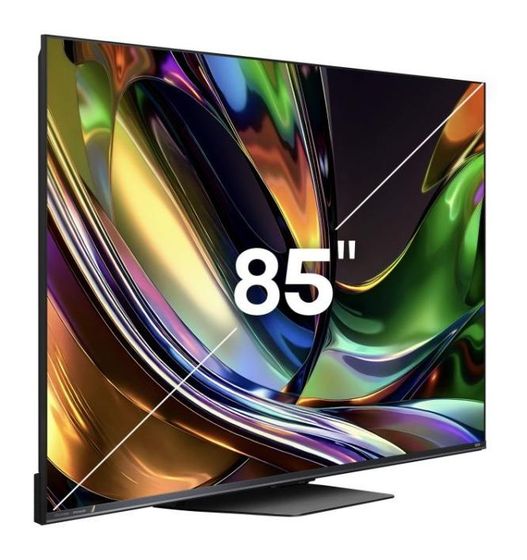 Hisense 85UR8DS MiniLed 2,16 m (85 Zoll) Fernseher 4K Ultra HD VESA 400 x 400 mm  (Schwarz, Grau) f&uuml;r 3.499,00 Euro