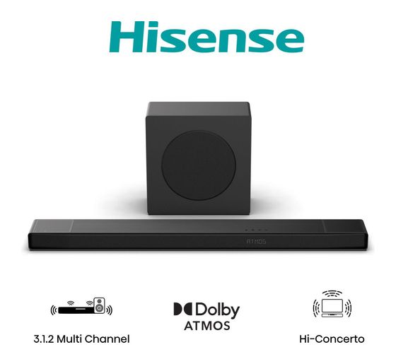 Hisense AX3120Q Soundbar 440 W 3.1.2 Kanäle  (Schwarz) f&uuml;r 248,99 Euro