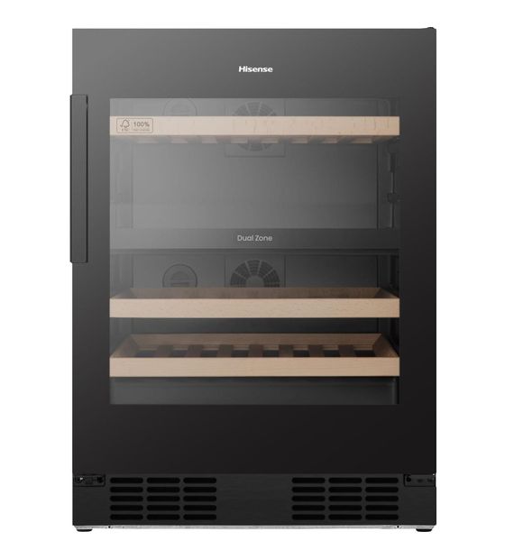 Hisense Freistehend weinkeller, Schwarz, 128 l f&uuml;r 507,00 Euro