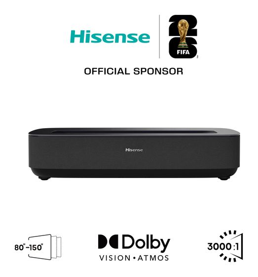 Hisense PL2 UHD 4K (3840x2160) DLP Laser Ultra-Short-Throw-Projektor 2700 ANSI Lumen  (Schwarz) f&uuml;r 1.529,00 Euro